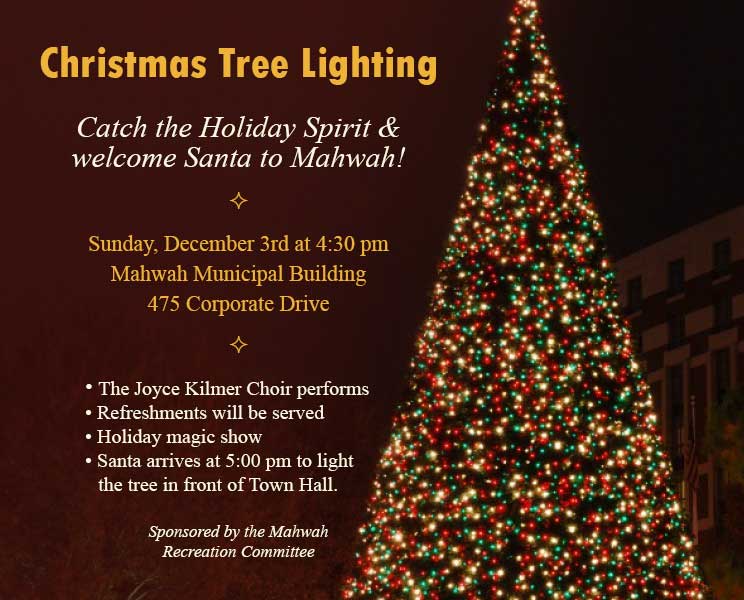 Mahwah Annual Christmas Tree Lighting MahwahStrong